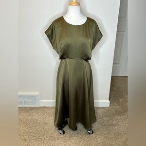 J. Jill Wearever Collection Olive Midi Dress Size S/P NWT $139